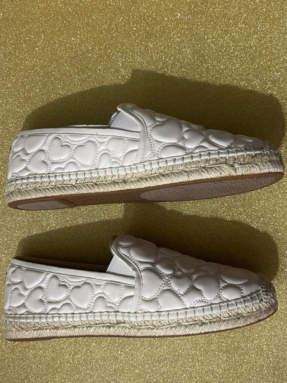 BNIB Michael Kors Hastings Heart Embroidered Espadrilles - Picture 7 of 14